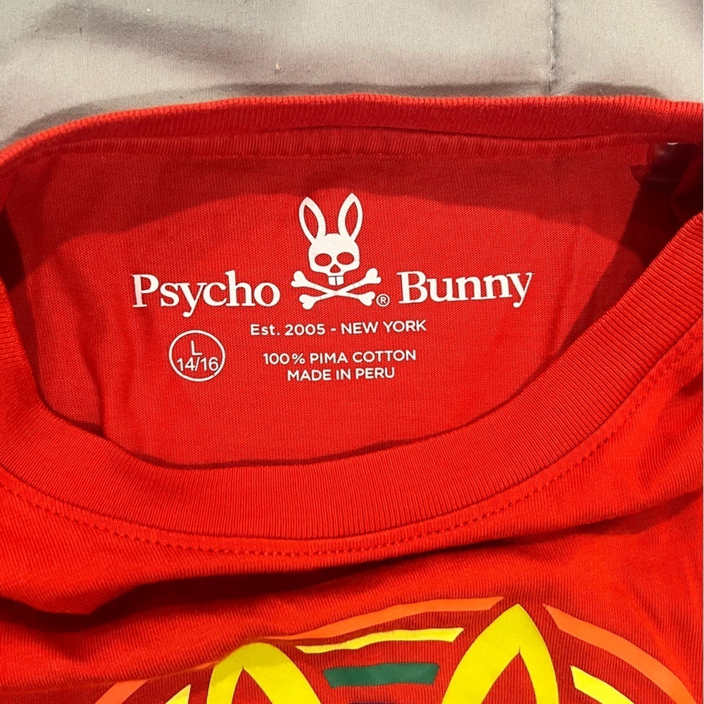 Psycho Bunny boys size 14/16 T-shirt - Picture 4 of 4